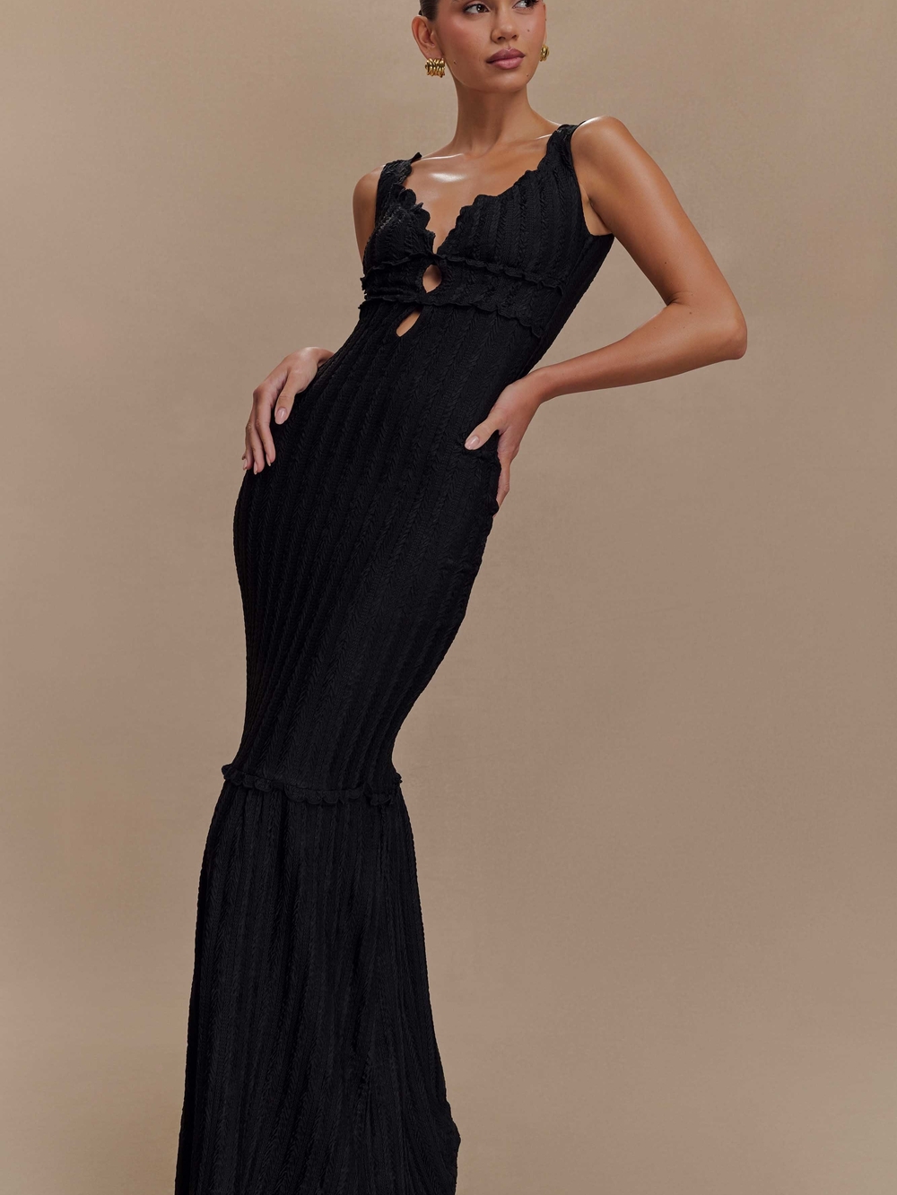 NWT Meshki Natalie Off The Shoulder Maxi - S